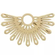 Colgante sol étnico calado 15x25 mm - exclusividad Perles&Co - Gold filled x1