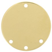 Colgante candelabro redondo 21 mm - 3 agujeros - Latón bruto x1|raw }}