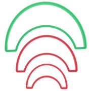 Sacabocados para modelar y arcilla polimérica - En semicírculo x3