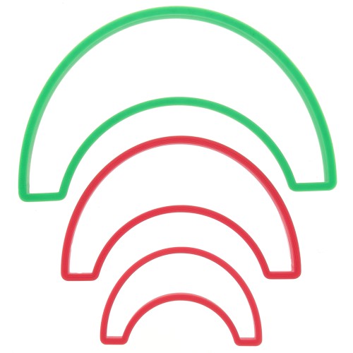 Sacabocados para modelar y arcilla polimérica - En semicírculo x3