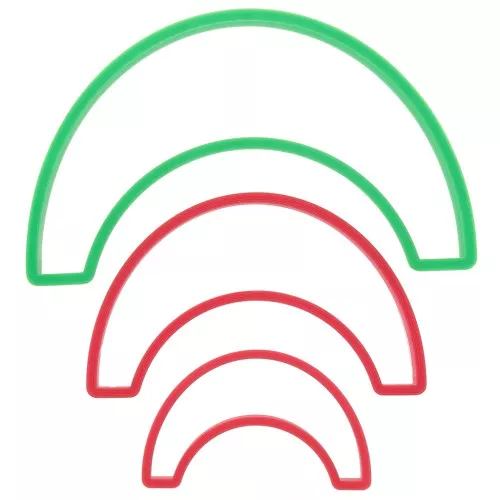 Sacabocados para modelar y arcilla polimérica - En semicírculo x3