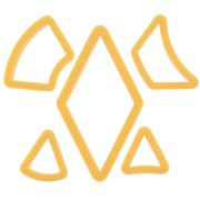 5 sacabocados de arcilla polimérica y para modelar - Geométricos|raw }}