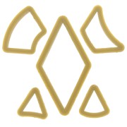 5 sacabocados de arcilla polimérica y para modelar - Geométricos