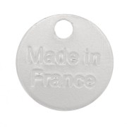 Colgante medalla 8 mm - Made in France - de Plata 925 x4|raw }}