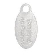 Colgantes gotas 10x5 mm - Fabriqué en France - Plata 925 x4