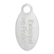 Colgantes gotas 10x5 mm - Fabriqué en France - Plata 925 x4