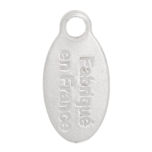 Colgantes gotas 10x5 mm - Fabriqué en France - Plata 925 x4