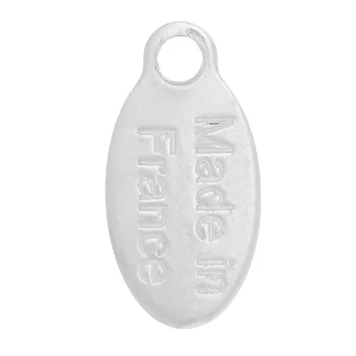 Dijes de gotas 10x5 mm - Made in France - Plata 925 x4