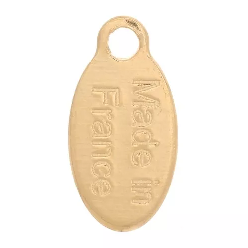 Dijes gotas 10x5 mm - Made in France - Dorado con oro fino x x5