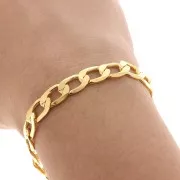 Cadena malla eslabones 7,9 mm dorado x50cm