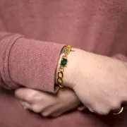 Cadena malla eslabones 7,9 mm dorado x50cm