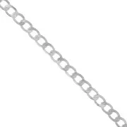 Cadena malla eslabones 7,9 mm plateado x50cm