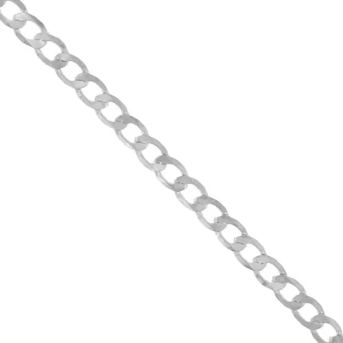 Cadena malla eslabones 7,9 mm plateado x50cm