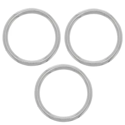 Anillo redondo para tejer y montar bisutería 20 mm - Rodio x1