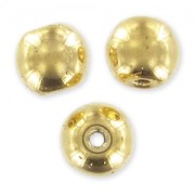 Cuentas redondas 4 mm enchapadas Oro 24 quilates x50|raw }}