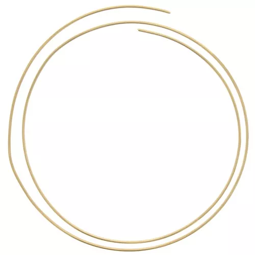 Alambre redondo de latón blando 2 mm - Cu 73% - para la fabricación de joyas x1m