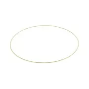 Pulsera con anillo de diamantes 60 mm - Muñeca pequeña - 3 micras chapado en oro x1