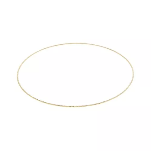 Pulsera con anillo de diamantes 60 mm - Muñeca pequeña - 3 micras chapado en oro x1