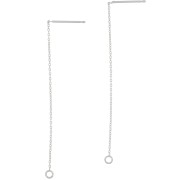 Pendientes Forçat 58 mm con aro abierto - Chapado en plata|raw }}