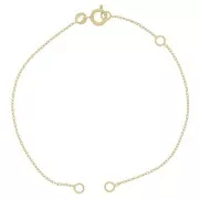 Forçat Mesh Bracelet 18 cm - 3 Microns Gold Plated x1