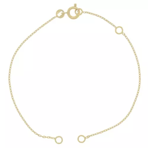 Forçat Mesh Bracelet 18 cm - 3 Microns Gold Plated x1