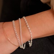 Pulsera de malla Rombo 2,9 mm - Plata 925 x18cm