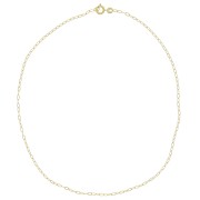 Gargantilla de malla Forçat 2 mm - Dorada 3 micras x37cm