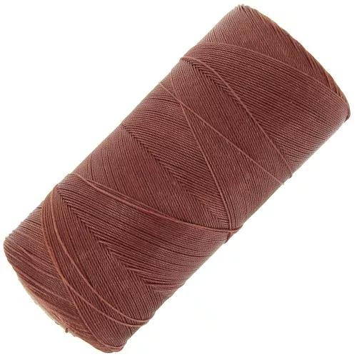 Bobina hilo encerado Linhasita para micro macramé 0,35 mm  Old Copper (25)  x448 m