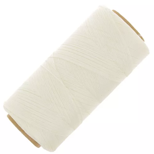 Bobina de hilo encerado Linhasita para micro macramé 0,35 mm - Natural x448m