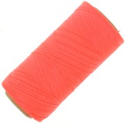 Bobina de hilo encerado Linhasita para micromacramé 0,35 mm - Coral fluo (394) x448m|raw }}