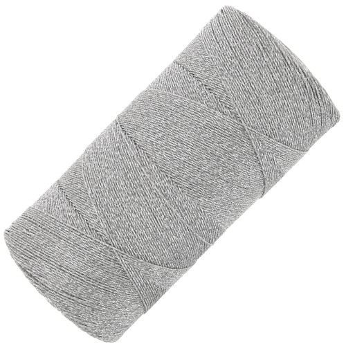Bobina de hilo encerado Linhasita para micro macramé 0,35 mm - Plateado (Prata) x448m