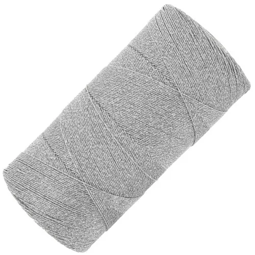 Bobina de hilo encerado Linhasita para micro macramé 0,35 mm - Plateado (Prata) x448m