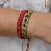 Bobina de hilo encerado Linhasita para micro macramé 0,35 mm - Plateado (Prata) x448m