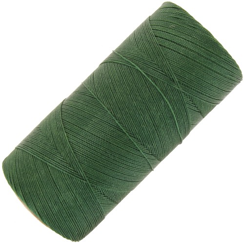 Bobina de hilo encerado Linhasita para micromacramé 0,35 mm - Verde abeto (367) x448m