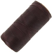 Bobina de hilo encerado Linhasita para micro macramé 0,35 mm - Ébano (555) x448m