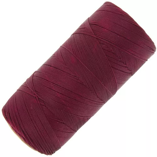 Bobina de hilo encerado Linhasita para micro macramé 0,35 mm - Borgoña (60) x448m