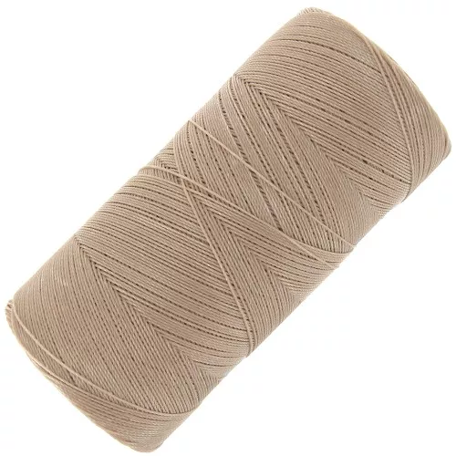 Bobina de hilo encerado Linhasita para micro macramé 0,35 mm - Vainilla (531) x448m