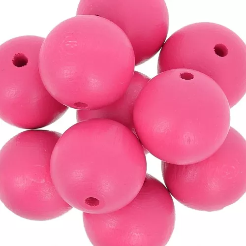 Redonda de madera 20 mm Rosa x5