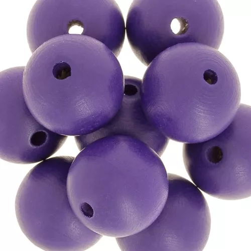 Redonda de madera 20 mm Purple x5
