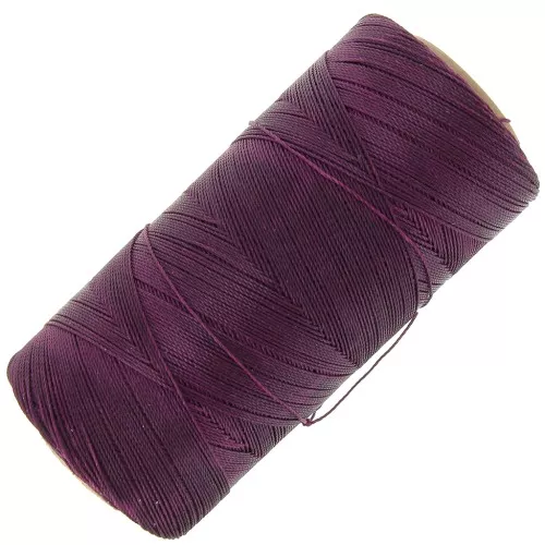 Bobina de hilo encerado Linhasita para micro macramé 0,35 mm - Grosella (632) x448m