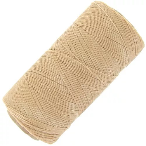 Bobina de hilo encerado Linhasita para micro macramé 0,35 mm - Paja (18) x448m