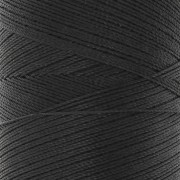Bobina de hilo encerado Linhasita para micro macramé 0,35 mm - Negro x448m