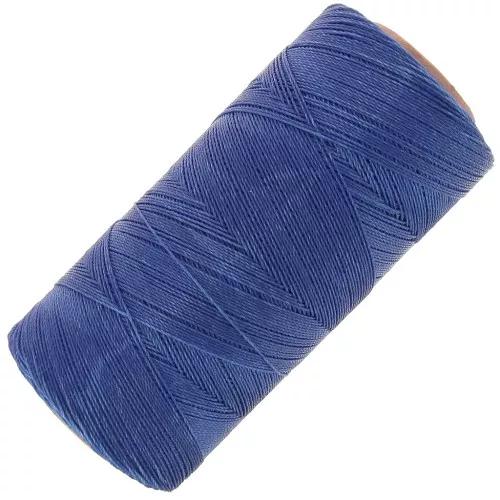 Bobina de hilo encerado Linhasita para micro macramé 0,35 mm - Azul Lapislázuli (298) x448m
