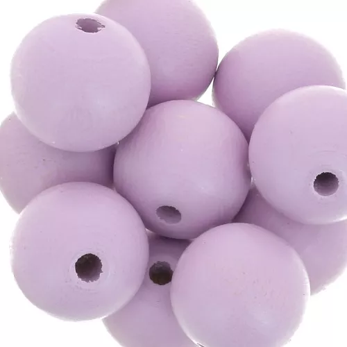 Redondas de madera 15 mm Parme x5