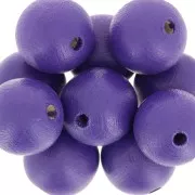 Redondas de madera 15 mm Purple x5