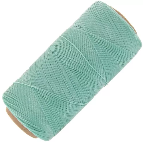 Bobina de hilo encerado Linhasita para micro macramé 0,35 mm - Azul esmerilado (231) x448m