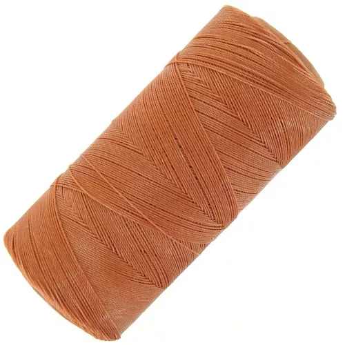 Bobina de hilo encerado Linhasita para micro macramé 0,35 mm - Caramelo (203) x448m