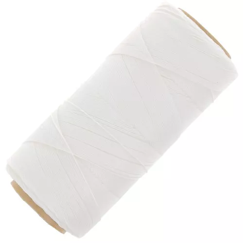 Bobina de hilo encerado Linhasita para micro macramé 0,35 mm - Blanco (BCO ALV) x448m