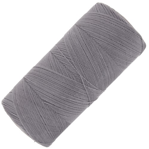 Bobina de hilo encerado Linhasita para micro macramé 0,35 mm - Gris (208) x448m