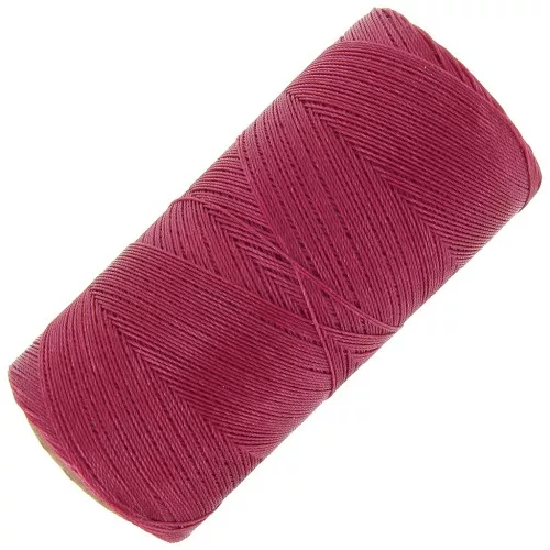 Bobina de hilo encerado Linhasita para micromacramé 0,35 mm - Frambuesa (235) x448m
